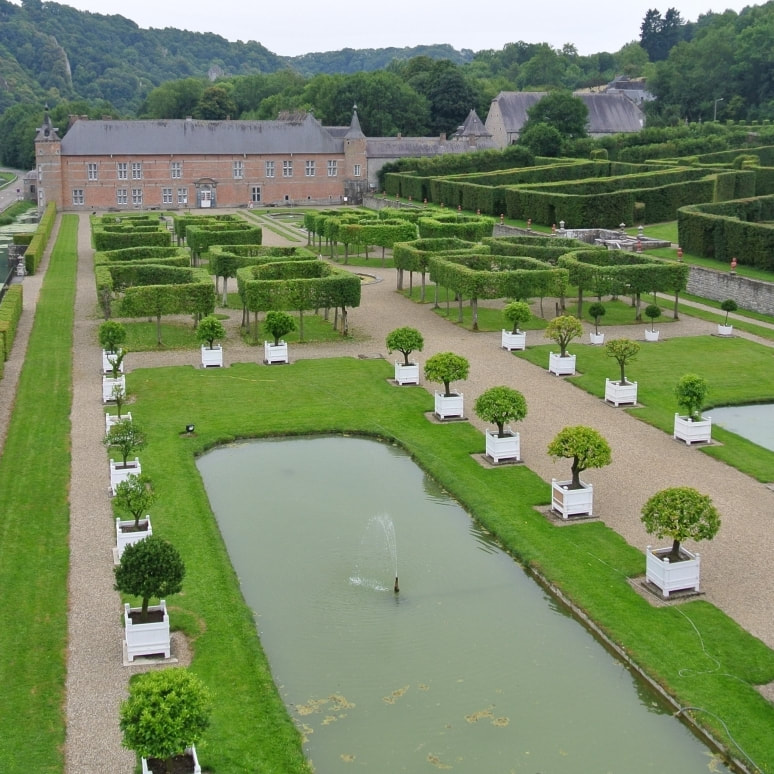 the gardens of the Castle of Freÿr
